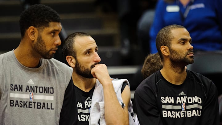 San Antonio Spurs Manu Ginobili, Tony Parker, Tim Duncan